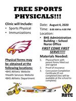 FREE SPORTS PHYSICALS!