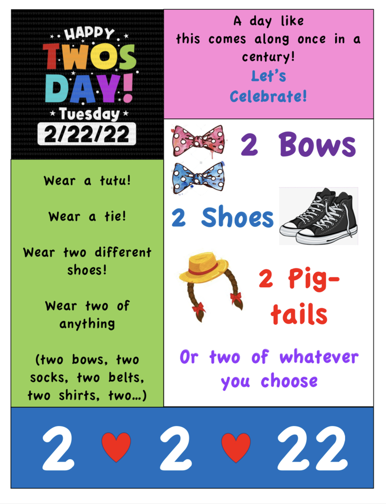 Join us for "Twos Day"!